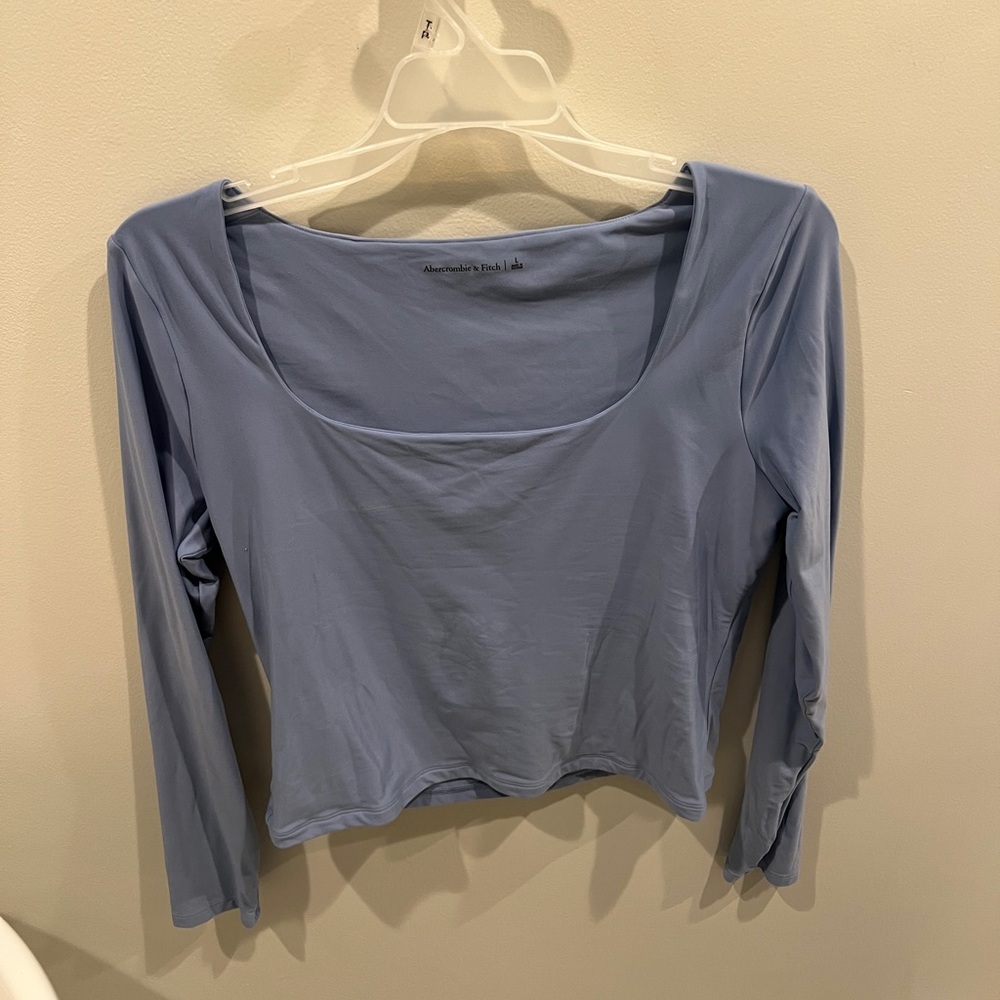 Abercrombie and Fitch Long Sleeve Top Blue Size Large